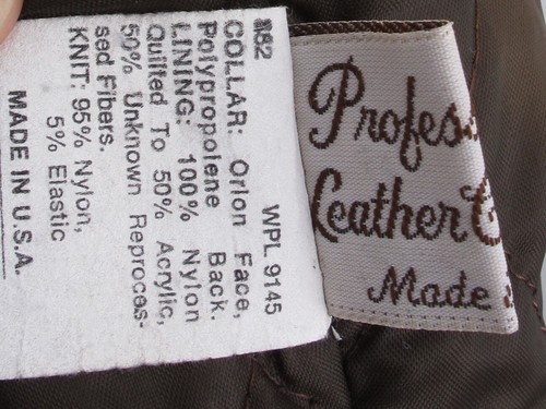 EXCELLED Leather Bomber Flight Jacket Faux Fur Collar Sz XL USA Mint - Picture 12 of 12