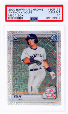 2020 Bowman Mega Box Chrome Anthony Volpe #BCP139 PSA 10 | eBay