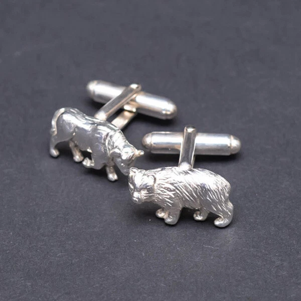 Tiffany bull shop bear cufflinks