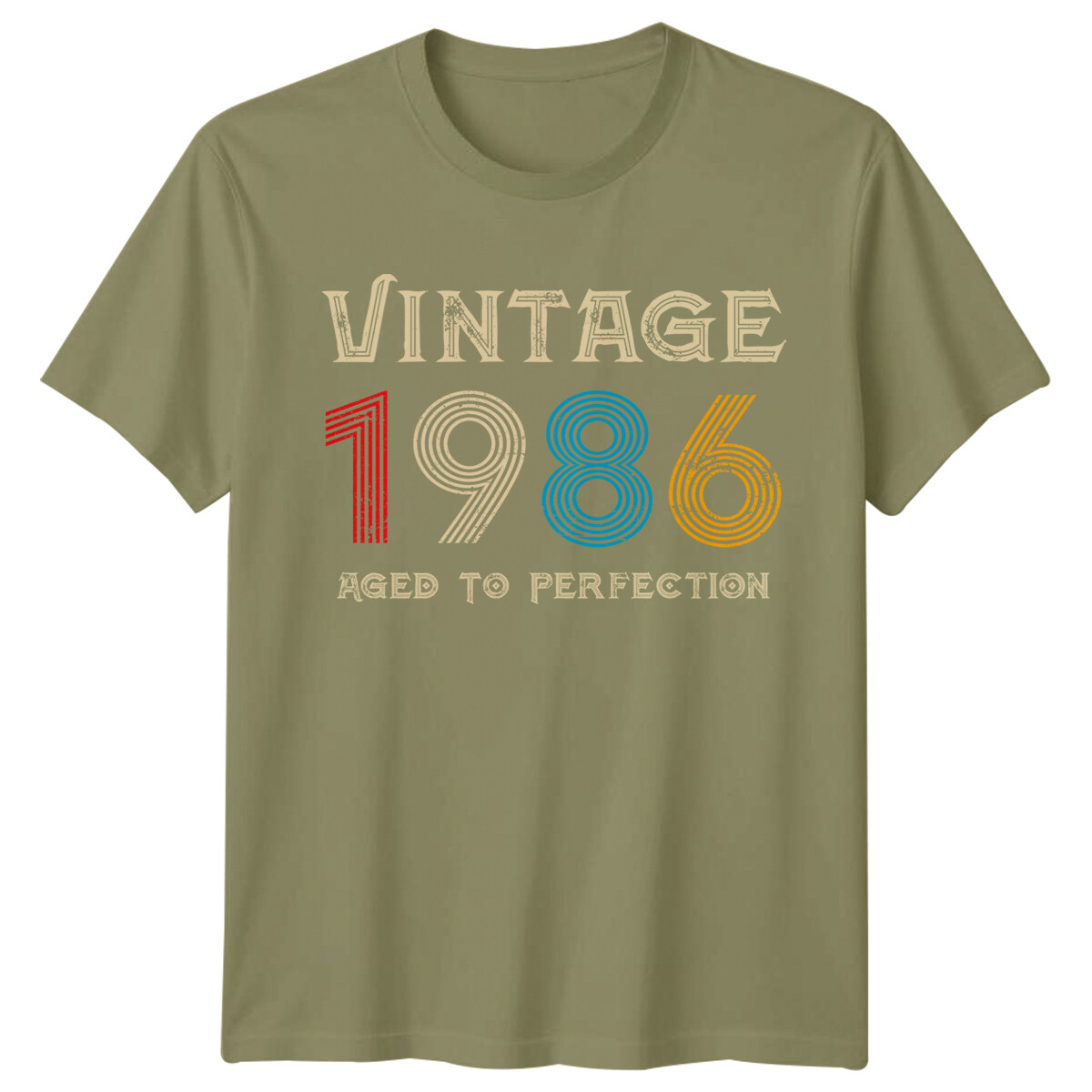 39th Birthday Shirt For Men - Vintage 1986 "Aged To Perfection" T-Shirt, Customizable Gift For Him - View #6