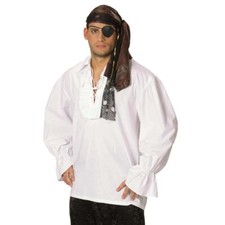 HERREN RÜSCHENHEMD / Karneval Fasching Mittelalter Karibik Piraten Kostüm Hemd