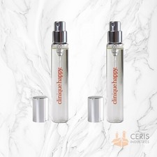 2x Clinique Happy Perfume Spray .17 oz/5 ml Travel/Mini
