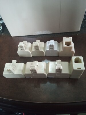 Lot of 8 Different Socket Splitter Connector adapters 