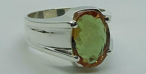 Anello alessandrite naturale 7,25 carati in argento sterling 925, anello fatt... - Foto 5 di 6
