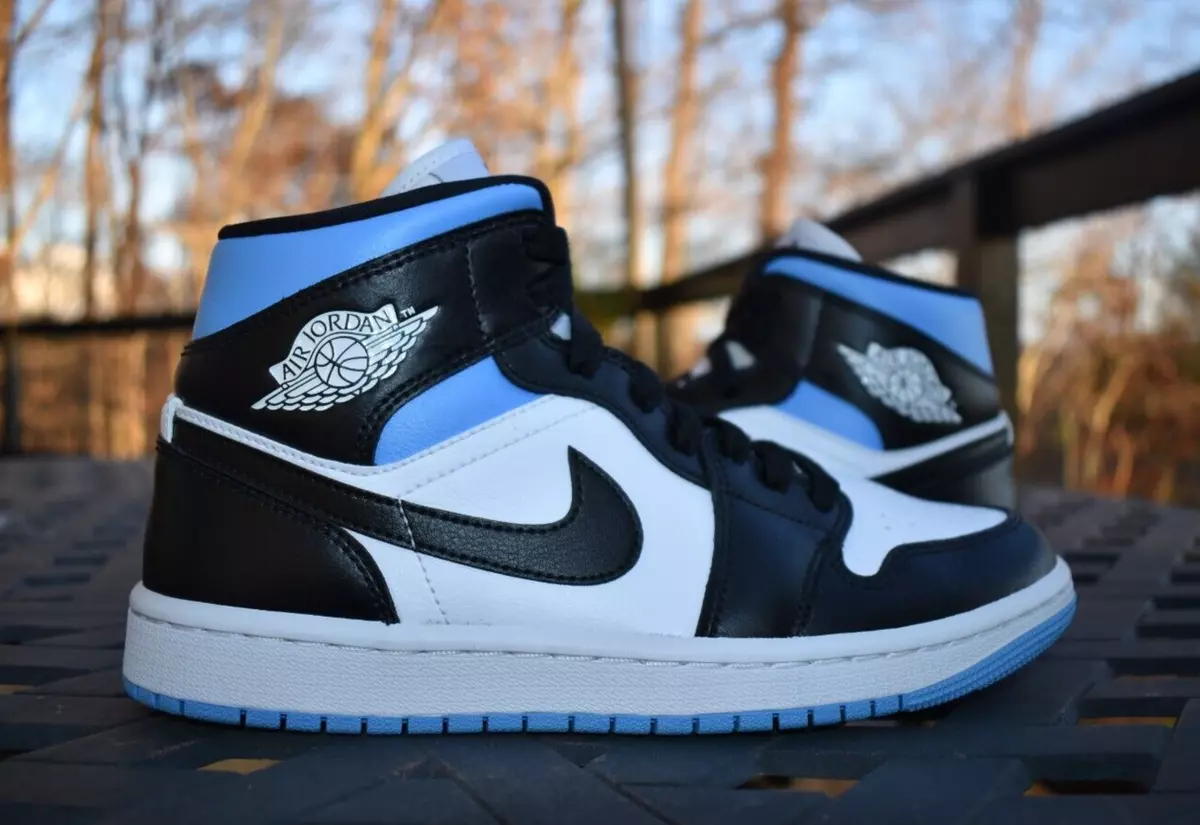 Nike Air Jordan 1 Mid 'University Blue' BQ6472-102 Women's Size 7