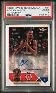 Ron Holland - PSA 8 AUTO - 2023 Topps Chrome Mcdonald's Autograph RC McDonalds