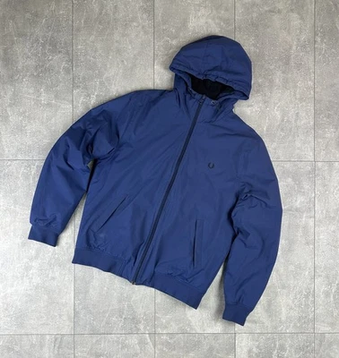Blouson bomber homme Fred Perry bleu Brentham petit logo taille M - Photo 1/4