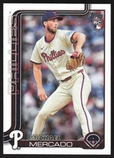 2025 Topps Series 2 #582 Michael Mercado Phillies RC Rookie