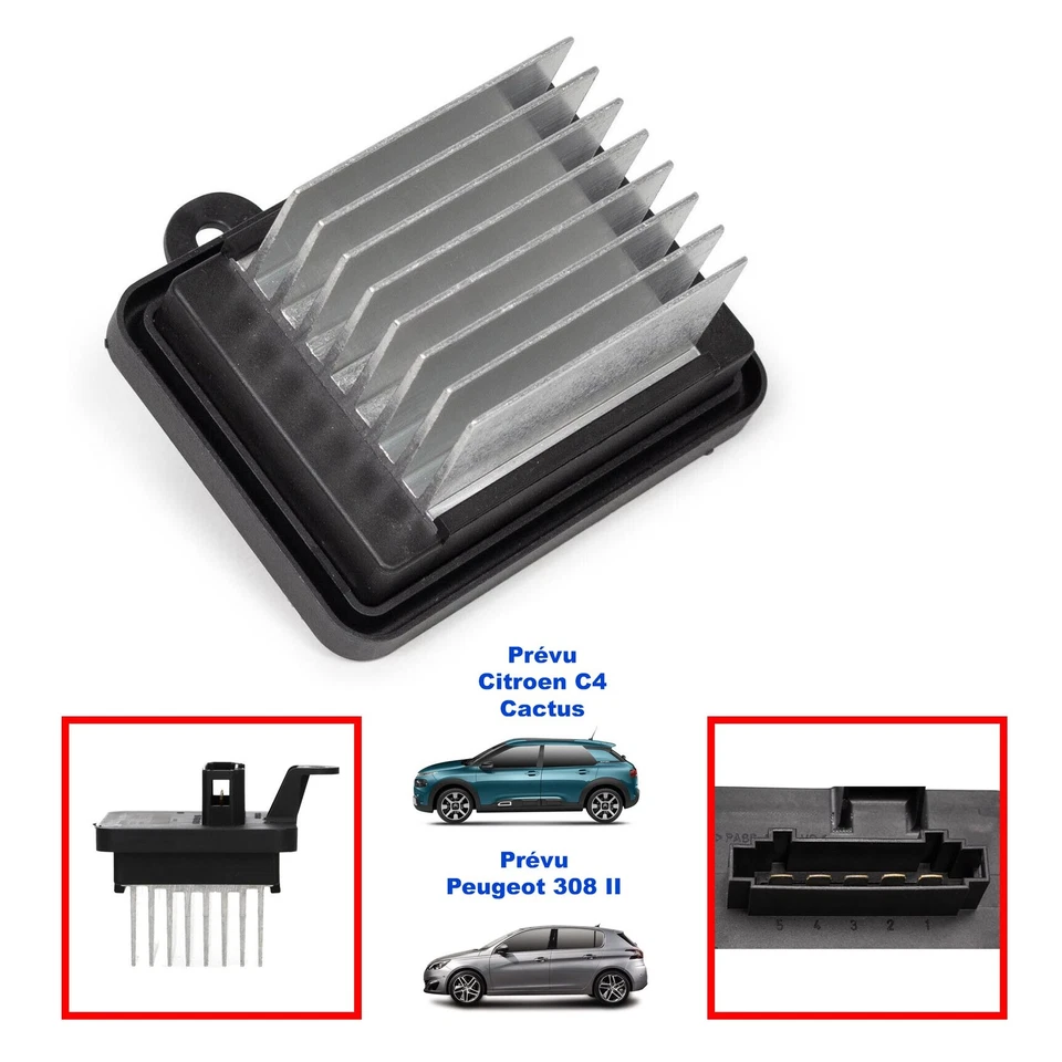 Résistance de Chauffage Ventilation Pour 308 II C4 Cactus 1610497380 - Photo 3/4