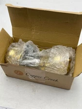 Copper Creek Door Knob Set Colonial Privacy Polished Brass CK2030PB Interior