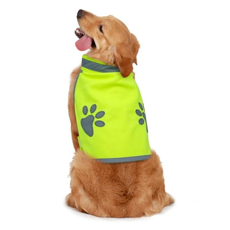 High Visibility Reflective Safety Dog Clothes Dog Hi Vis Viz Vest Coats Night - Image 2 of 4