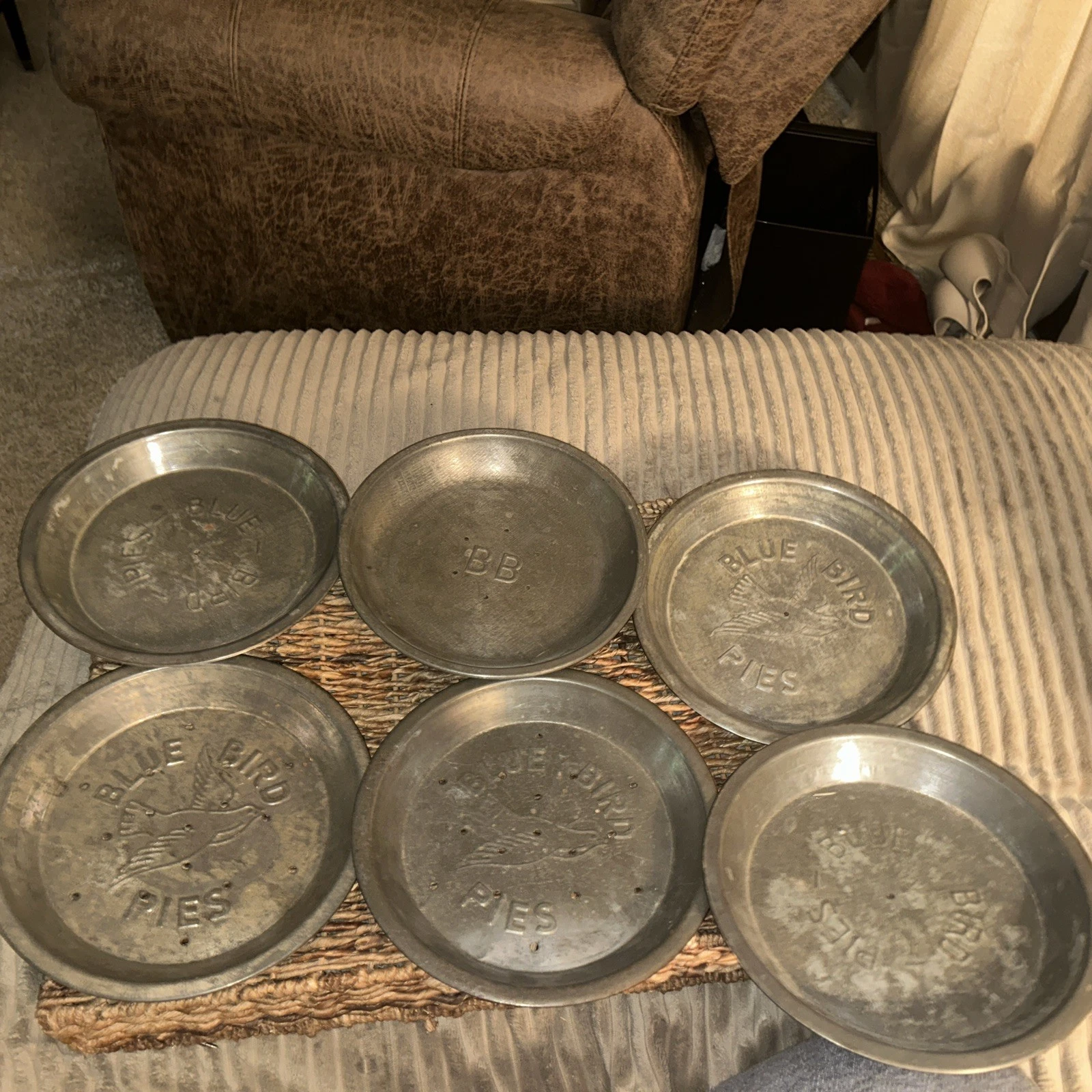 RARE Lot IF 6 Blue BURD 9” Vented Pie Pans Tins
Opens in a new window or tab