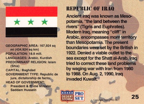 1991 PRO SET DESERT STORM PICK-A-CARD 1-250 guerra militar tarjetas coleccionables proset - Imagen 51 de 501