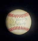 SIGNED BRET SABERHAGEN "CY YOUNG '85" OAL BOBBY BROWN BASEBALL