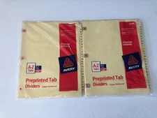 Avery 2 Sets Of Preprinted Dividers, Copper Reinforced, 25-Tab Set, A-Z (24280)