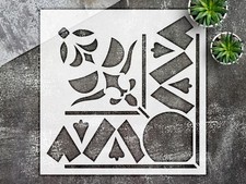 Stencil Geometric Tile - Mylar, DIY Decor, Reusable Template - StencilAir