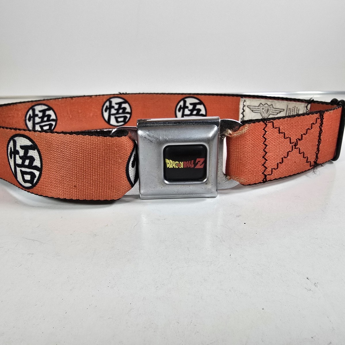 Dragon Ball Z Seatbelt Belt Orange Goku Kanji Adjustable Buckle