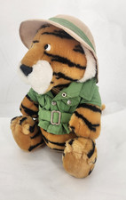 Vintage 1987 DAKIN Fun Farm Safari Tiger Plush with Original Outfit