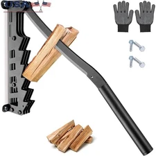 Wall Mounted Firewood Splitter High Carbon Steel Indoor Outdoor Kindling Tool