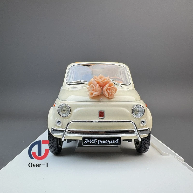 NOREV 1:18 Fiat FIAT 500 L 1968 WEDDING PACK Alloy Unopenable Car Model  - Image 3 of 4