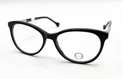 NEW AURA EYEWEAR EVELYN BLK BLACK AUTHENTIC EYEGLASSES 54-16