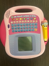 Leap Frog Mr. Pencil's Scribble Write Handheld Electronic Learning Toy TESTED