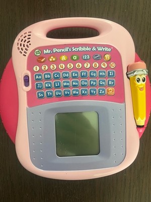 Leap Frog Mr. Pencil's Scribble & Write Handheld Electronic Learning Toy TESTED