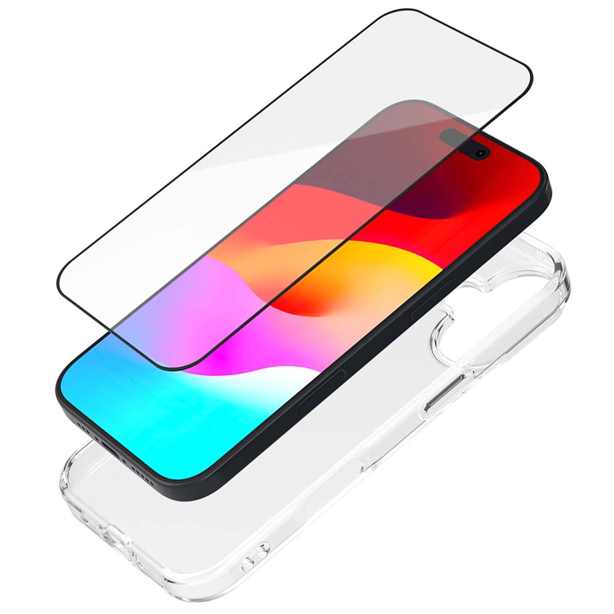 Coque Antichoc iPhone 17 Transparente Flexible en Gel et Verre