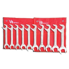 V-8 Tools 10pc JUMBO ANGLE WRENCH SET 1-5/16 - 2"