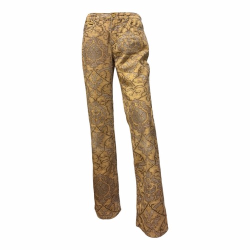 Roberto Cavalli, ROBERTO CAVALLI Vintage Baroque Pattern Straight Leg Pants