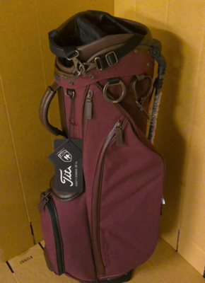 TITLEIST HERITAGE LINKSLEGEND MEMBERS GOLF STAND BAG / BURGANDY