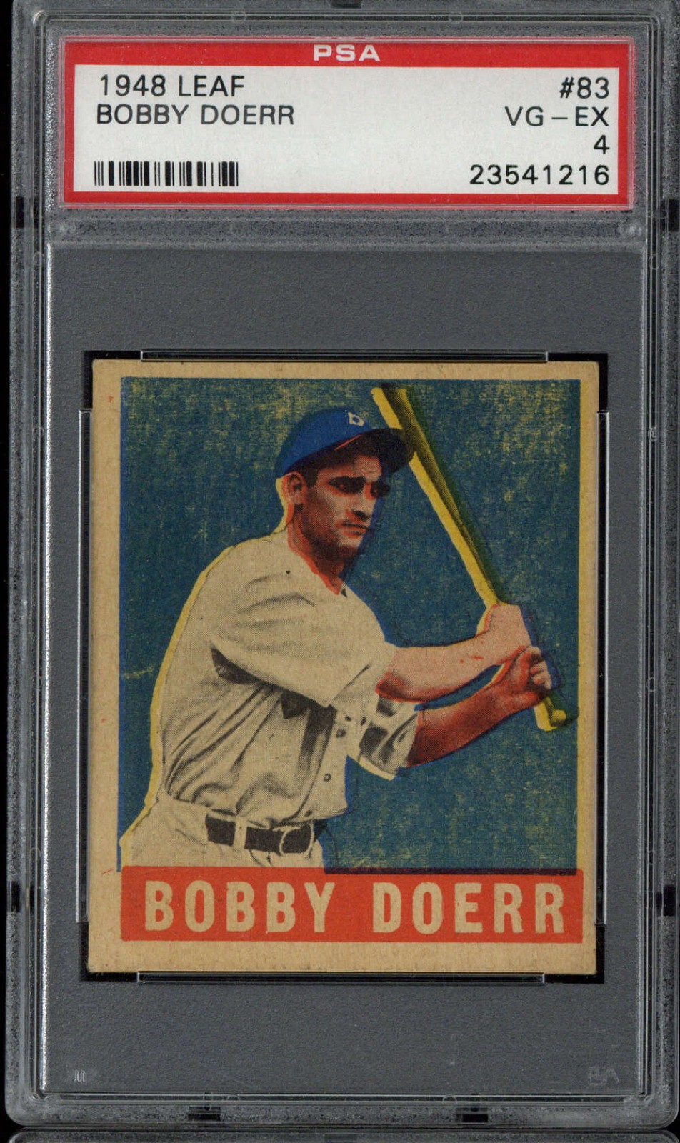 1948 Leaf #83 Bobby Doerr Red Sox PSA 4 VG-EX