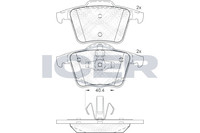 Bremsbelagsatz Hinten Ate-System FüR Volvo Xc90 I 275 VAN 02-14 307930930