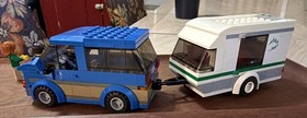 LEGO CITY: Van & Caravan (60117) 100% Complete With Instructions No Box