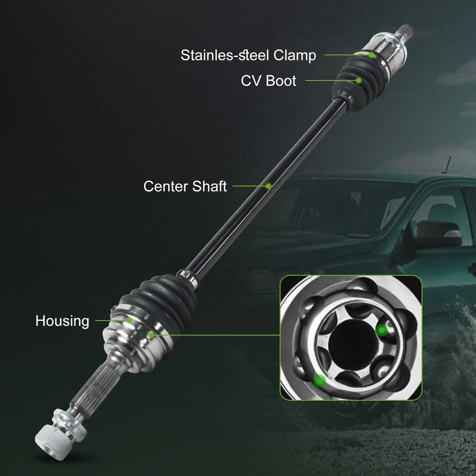 Eje trasero pasajero CV para 07-08 Dodge Caliber 07-17 Jeep Patriot Compass Foto 2 de 4
