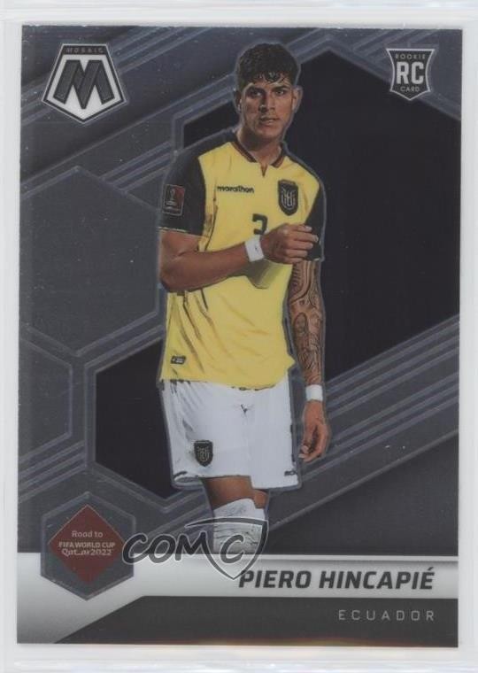 2021-22 Panini Mosaic FIFA Road to World Cup Piero Hincapie #77 Rookie RC 0us4