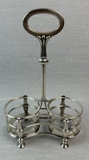 Vintage Elkington & Co Silver Plate Decanter Holder Table Decorative.