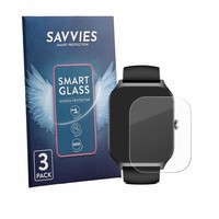 "3X Savvies Schutzglas FüR Kriutefy Smartwatch 1.83\" Panzer Folie Glas Klar"