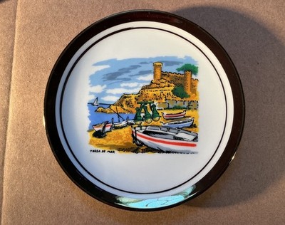 Tossa De Mar Spain Vintage 5 Inch Coaster/Plate Souvenir