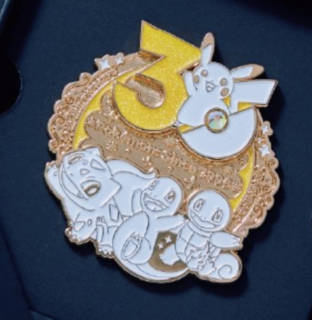 Pokemon 30th Anniversary Logo Pin Badge Korea Pokemon Store