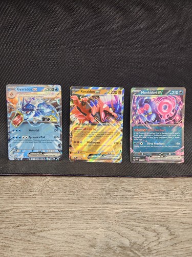 Pokemon EX Lot X6 All LP - Gyrados 045/198, Koraidon Svp029, Munkidori & More