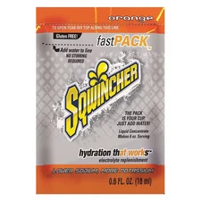 Sqwincher Sports Drink Liquid Concentrate 0.6 oz., Orange, Pk50 159015304