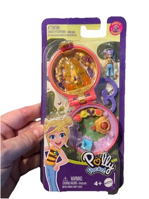 Polly Pocket Bee Hive Tiny Compact Beekeeper Mattel GTM63 New  ~ Bumble bee~Rare