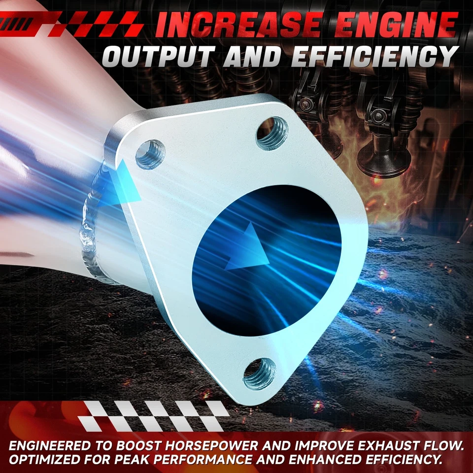 Stainless Steel Manifold 4-1 Header Exhaust for Mitsubishi Eclipse 4CYL 00-05 — 第 3/4 张图片