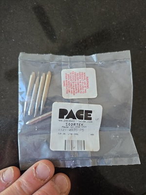#ad PACE 1121 0335 P5 Soldering Tips New Sealed 1 16quot; Chisel High Capacity 1.6 $39.00