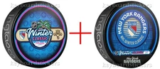 2026 WINTER CLASSIC DUELLING NEW YORK RANGERS 2 HOCKEY PUCK PKG. January 2, 2026