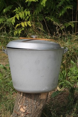 Aluminium-Kazan 4 Liter mit Deckel   Ø 255 mm   Leichter Kochtopf