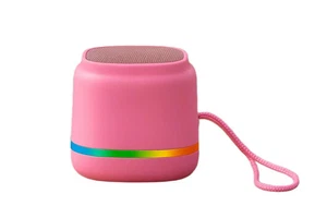 Mini Wireless Speaker RGB LED Light Portable Bluetooth Speaker  | Pink