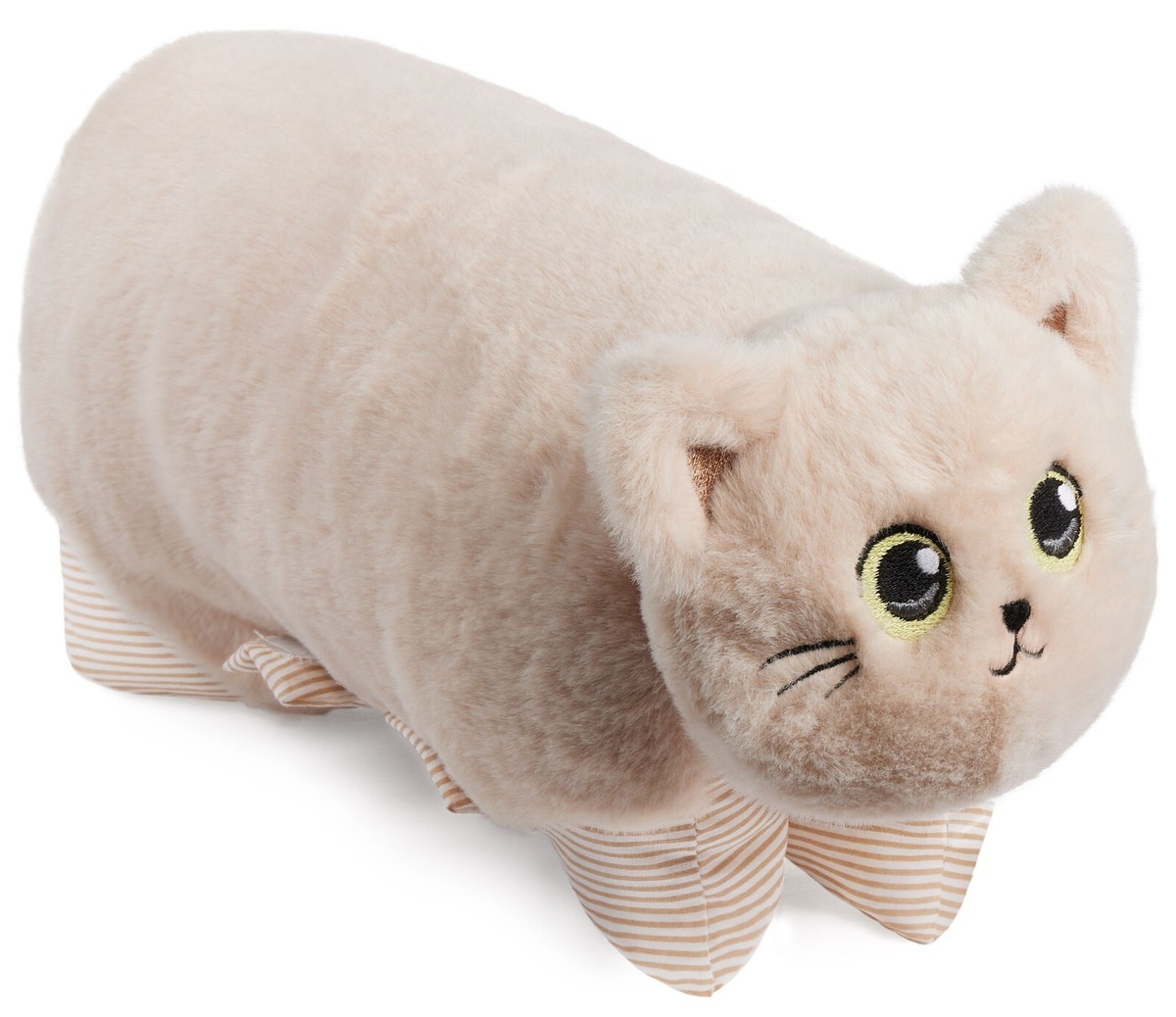 Plüschkatze – 35 Cm, Ultraweich, Schlafendes Kätzchen Mit Kissen, Aus PP-Baumwolle