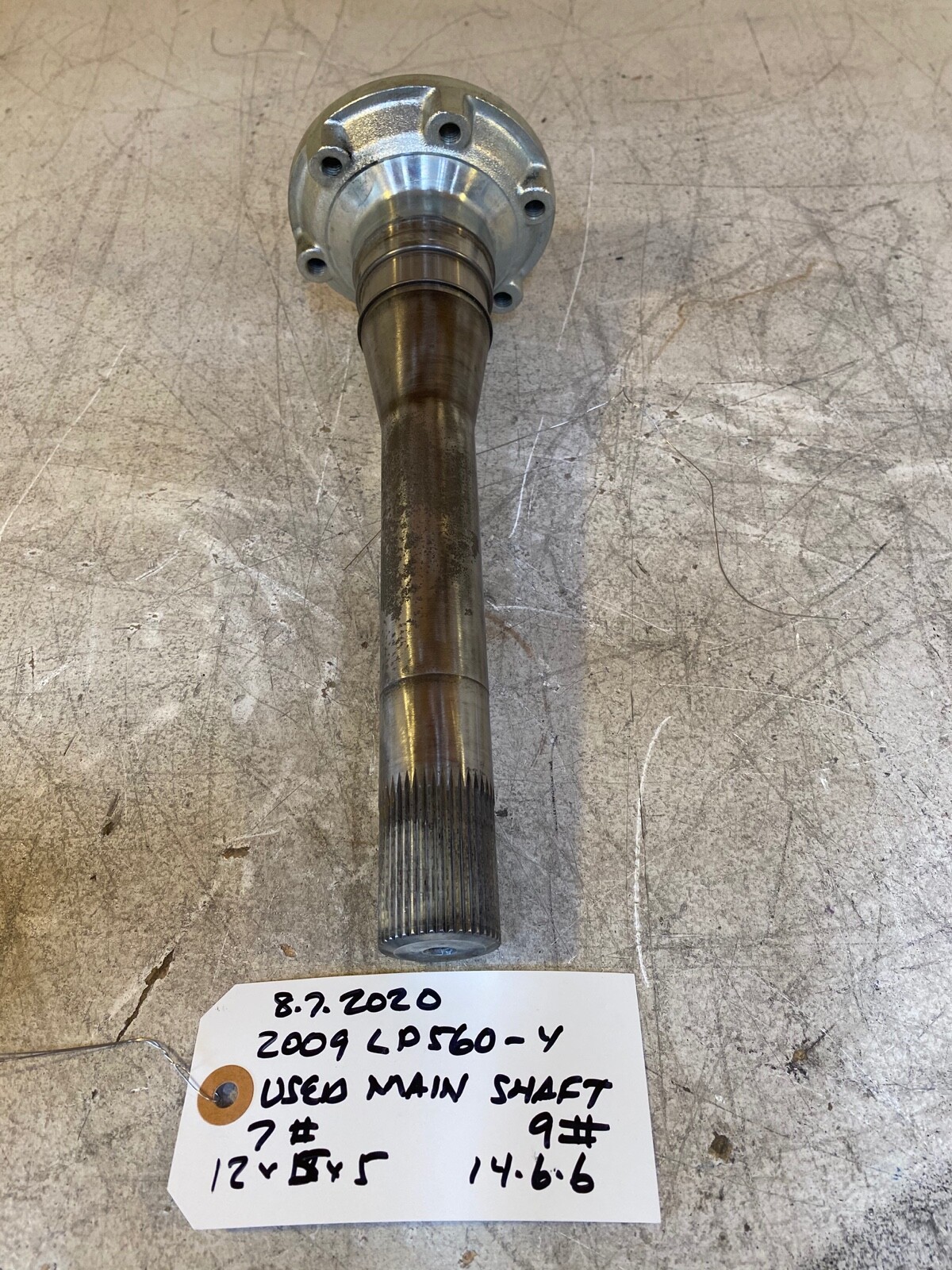 2009 Lamborghini Gallardo LP560-4 - Used Transmission Main Shaft - 47556-A8B